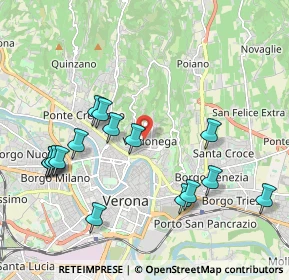 Mappa Via Venturelli, 37128 Verona VR, Italia (2.152)