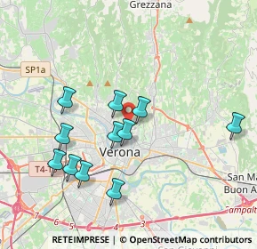 Mappa Via Venturelli, 37128 Verona VR, Italia (3.65909)