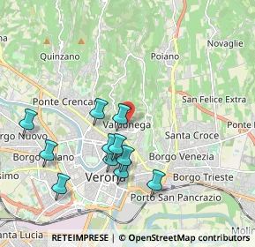 Mappa Via Tenente Mario Morgantini, 37128 Verona VR, Italia (1.88818)