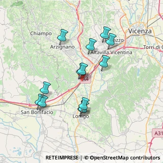 Mappa Viale Stazione, 36054 Montebello Vicentino VI, Italia (6.99462)
