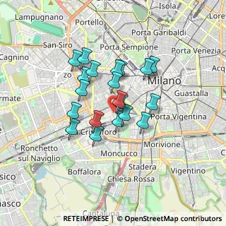 Mappa Via Voghera, 20124 Milano MI, Italia (1.286)