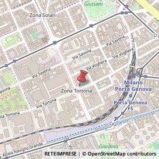 Mappa Via Tortona, 36, 20144 Milano, Milano (Lombardia)