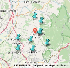 Mappa 00018 Palombara Sabina RM, Italia (6.44583)
