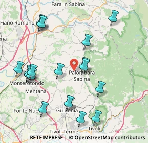 Mappa 00018 Palombara Sabina RM, Italia (9.54)