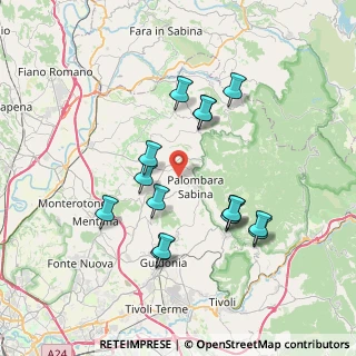 Mappa 00018 Palombara Sabina RM, Italia (7.38733)