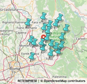 Mappa 00018 Palombara Sabina RM, Italia (11.421)