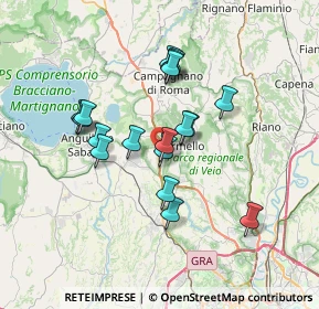 Mappa Via Cassia Km 24.300 loc, 00060 Formello RM, Italia (6.23111)