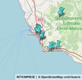 Mappa Via Don Morosini, 00053 Civitavecchia RM, Italia (5.04545)