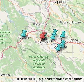 Mappa Via Variante Tiburtina Valeria VARIANTE PROV, 67069 Tagliacozzo AQ, Italia (10.16364)