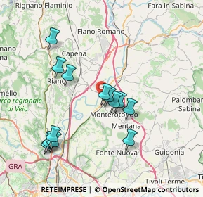 Mappa Via Antonio Meucci, 00015 Monterotondo RM, Italia (7.61462)