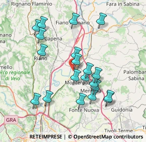 Mappa Via Antonio Meucci, 00015 Monterotondo RM, Italia (7.7)
