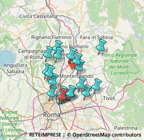 Mappa Via Antonio Meucci, 00015 Monterotondo RM, Italia (12.173)