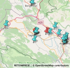 Mappa Via delle Acacie, 67069 Tagliacozzo AQ, Italia (9.5935)