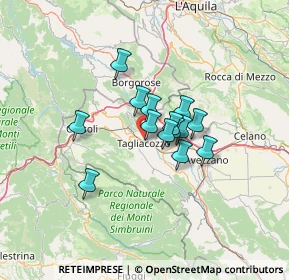 Mappa Via delle Acacie, 67069 Tagliacozzo AQ, Italia (9.00571)