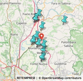 Mappa A1 Milano - Napoli, 00015 Monterotondo RM, Italia (5.91733)