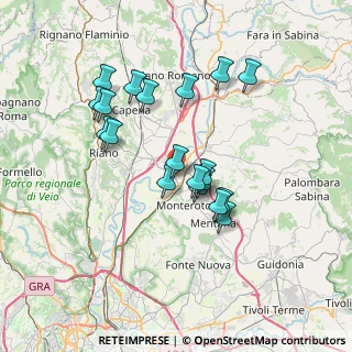 Mappa Via Thomas Alva Edison, 00015 Monterotondo RM, Italia (6.66368)