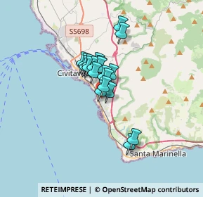 Mappa Via delle Ginestre, 00053 Civitavecchia RM, Italia (2.167)