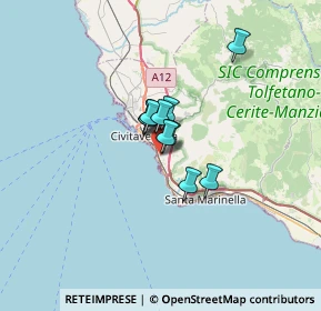 Mappa Via delle Ginestre, 00053 Civitavecchia RM, Italia (3.55818)