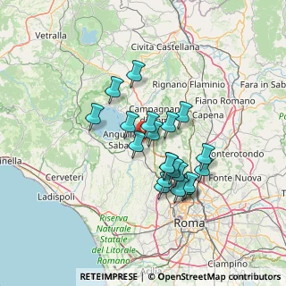 Mappa 00123 Cesano RM, Italia (11.7085)