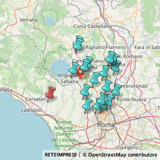 Mappa 00123 Cesano RM, Italia (12.6385)