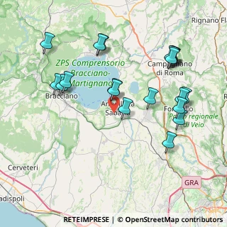 Mappa 00061 Anguillara Sabazia RM, Italia (9.0665)