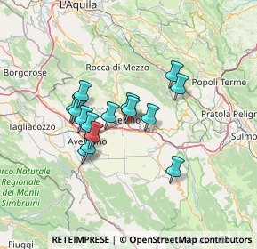 Mappa Via Margine, 67040 Aielli AQ, Italia (11.17667)