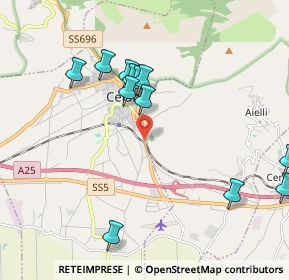 Mappa Via Margine, 67040 Aielli AQ, Italia (2.215)