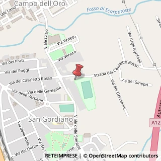 Mappa Via del Casaletto Rosso, snc, 00053 Santa Marinella, Roma (Lazio)