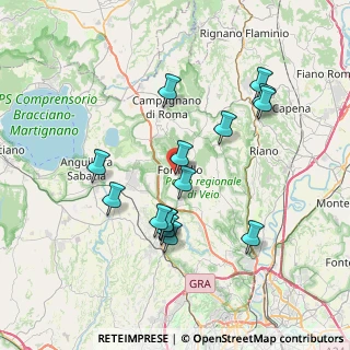 Mappa Via Carlo Alberto dalla Chiesa, 00060 Formello RM, Italia (7.46467)