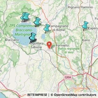 Mappa Via di Colle Febbraro, 00123 Cesano RM, Italia (9.86091)