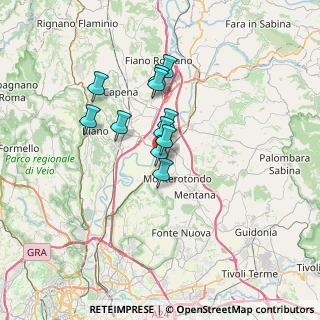 Mappa Via I. Galvani, 00015 Monterotondo RM, Italia (5.02273)
