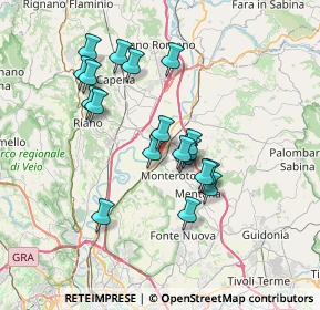 Mappa Via I. Galvani, 00015 Monterotondo RM, Italia (6.52842)