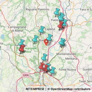 Mappa Via Monte dell'Ara, 00060 Riano RM, Italia (8.7085)