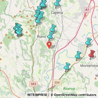 Mappa Via Monte dell'Ara, 00060 Riano RM, Italia (6.115)