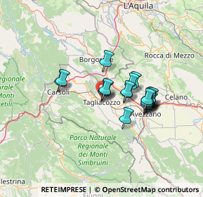 Mappa Via Colli, 67069 Tagliacozzo AQ, Italia (10.94)