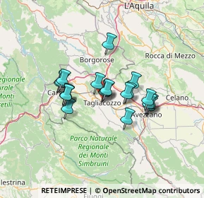 Mappa Via Colli, 67069 Tagliacozzo AQ, Italia (10.5215)
