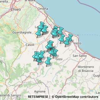 Mappa Via varvarinci, 66041 Atessa CH, Italia (10.284)