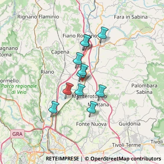 Mappa Via Bruno Pontecorvo, 00015 Monterotondo RM, Italia (5.53091)