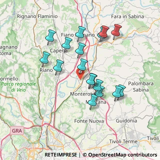 Mappa Via Bruno Pontecorvo, 00015 Monterotondo RM, Italia (7.13588)