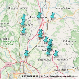 Mappa Via Bruno Pontecorvo, 00015 Monterotondo RM, Italia (7.36286)