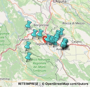 Mappa Via Selve Piane, 67069 Tagliacozzo AQ, Italia (10.58)