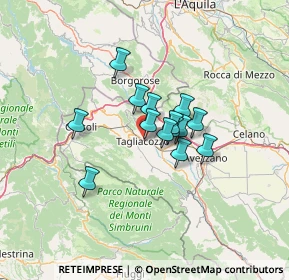 Mappa Strada Statale 5 Tiburtina Valeria Variante, 67069 Tagliacozzo AQ, Italia (8.96)