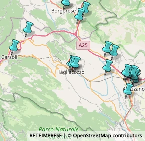 Mappa Strada Statale 5 Tiburtina Valeria Variante, 67069 Tagliacozzo AQ, Italia (10.435)