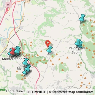 Mappa Via Vigna di Ciollo, 00018 Palombara Sabina RM, Italia (6.405)