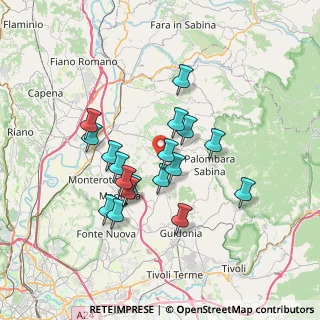 Mappa Via Vigna di Ciollo, 00018 Palombara Sabina RM, Italia (6.35611)