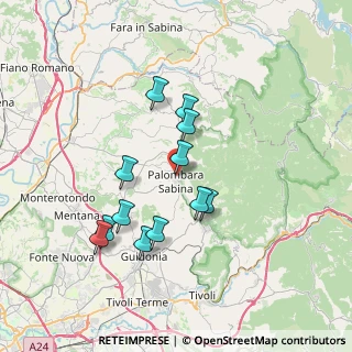 Mappa Via Giovanni Conti, 00018 Palombara Sabina RM, Italia (6.74167)