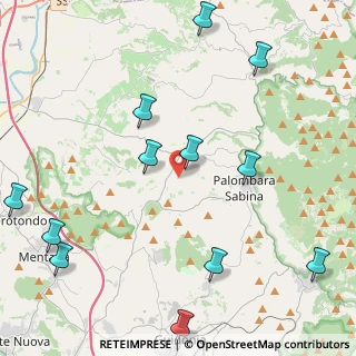 Mappa Strada di Colle Pedeschiavo, 00018 Palombara Sabina RM, Italia (5.83)