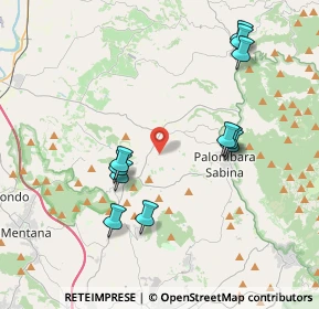 Mappa Strada di Colle Pedeschiavo, 00018 Palombara Sabina RM, Italia (4.20909)