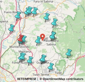 Mappa Strada di Colle Pedeschiavo, 00018 Palombara Sabina RM, Italia (9.2385)