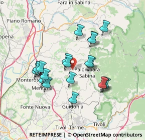Mappa Strada di Colle Pedeschiavo, 00018 Palombara Sabina RM, Italia (6.7845)